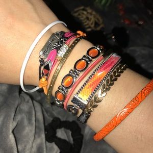 Smoky Orange Stone Bracelet